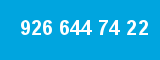 926 644 74 22 926 644 74 22